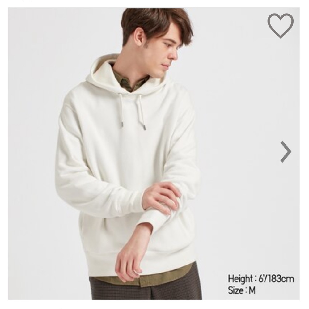 Uniqlo Men’s White Hoodie